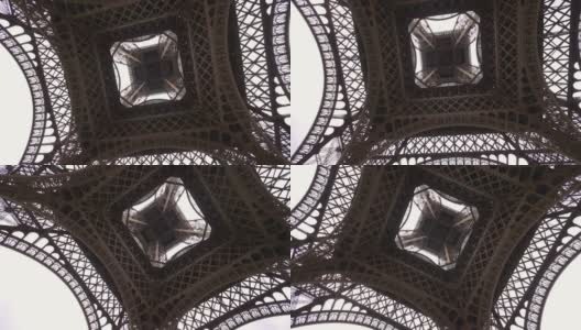 巴黎埃菲尔铁塔的慢动作180fps高清在线视频素材下载
