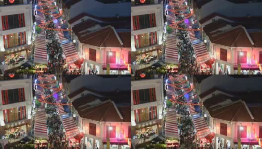 新加坡年夜店街景高清在线视频素材下载