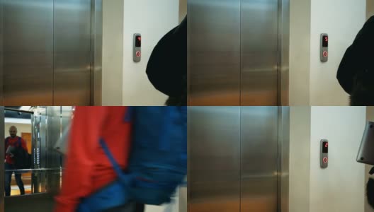 进入电梯高清在线视频素材下载