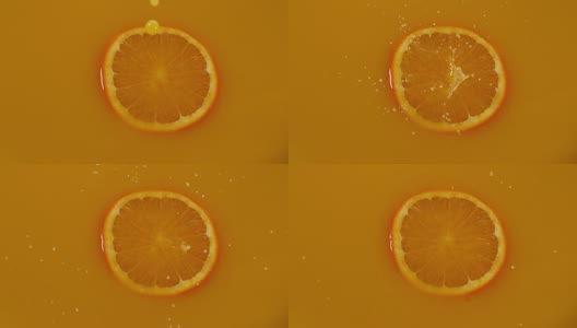 正在倒橙汁，4K慢镜头高清在线视频素材下载