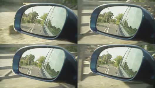 汽车的后视镜高清在线视频素材下载