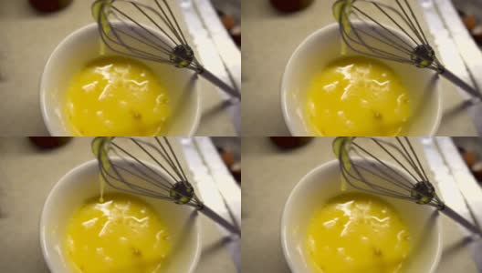 蛋汁滴在打蛋器上高清在线视频素材下载