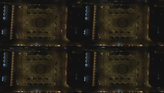 晚上在克雷塔罗市，无人机超延时高清在线视频素材下载