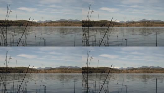 加泰罗尼亚班约莱斯湖的美丽景色高清在线视频素材下载
