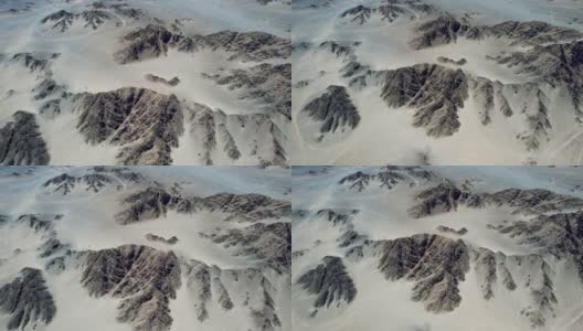 鸟瞰中国青海的山脉高清在线视频素材下载