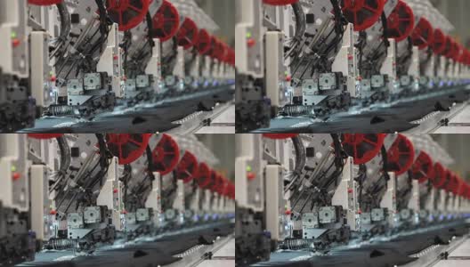 刺绣机-纺织工业高清在线视频素材下载