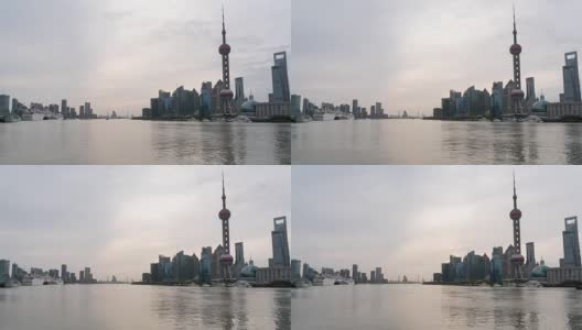 Time Lapse Shanghai Skyline /上海，中国高清在线视频素材下载