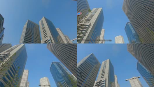 商业区的摩天大楼高清在线视频素材下载