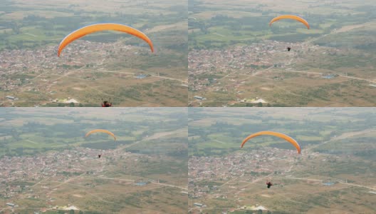 降落伞滑翔机高清在线视频素材下载