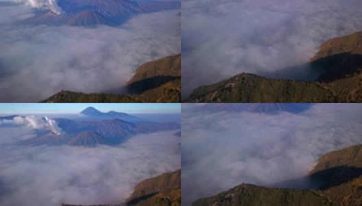 富士山与草地前景，川口湖，日本高清在线视频素材下载