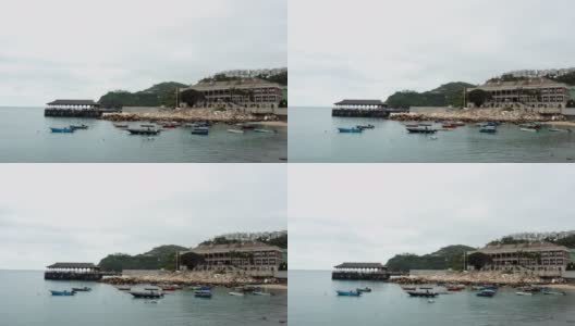 赤柱香港美利楼旧码头吹和风高清在线视频素材下载
