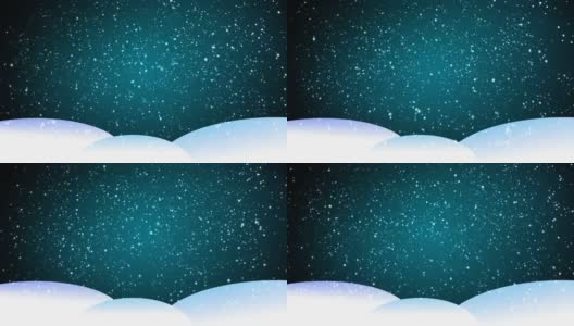 Xmas Snowfall Background高清在线视频素材下载