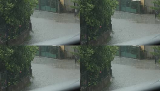 城市里的雨天高清在线视频素材下载