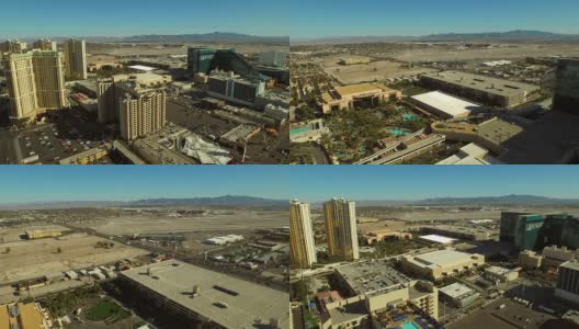 拉斯维加斯航空城市景观带机场高清在线视频素材下载