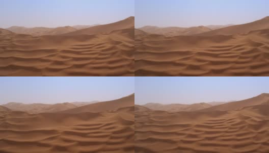 无人机拍摄塔克拉玛干沙漠高清在线视频素材下载