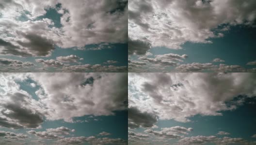 白云和蓝天的时间流逝高清在线视频素材下载