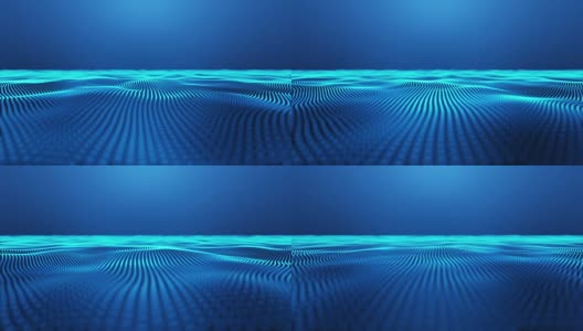 蓝色平滑技术波浪背景高清在线视频素材下载