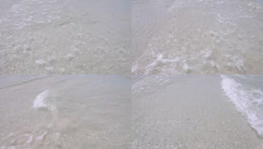 4k万向架支撑拍摄，在清澈的海水中漫步高清在线视频素材下载