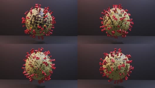 冠状病毒高清在线视频素材下载