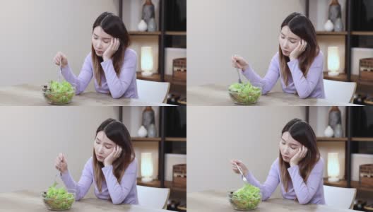 亚洲女性不喜欢吃蔬菜。高清在线视频素材下载