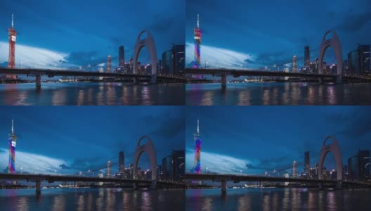 T/L WS中国广州城市天际线高清在线视频素材下载