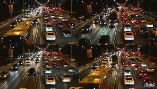 Traffic Jam at rush hour /中国北京高清在线视频素材下载