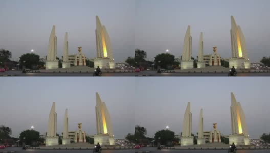 民主纪念碑,曼谷高清在线视频素材下载