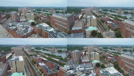 航拍视频波士顿无人机4k高清在线视频素材下载
