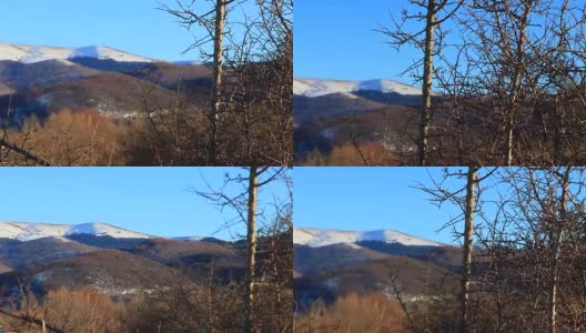 在法国旅行时拍摄的比利牛斯雪山高清在线视频素材下载