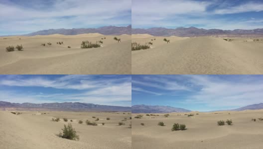 死亡谷国家公园的沙丘高清在线视频素材下载