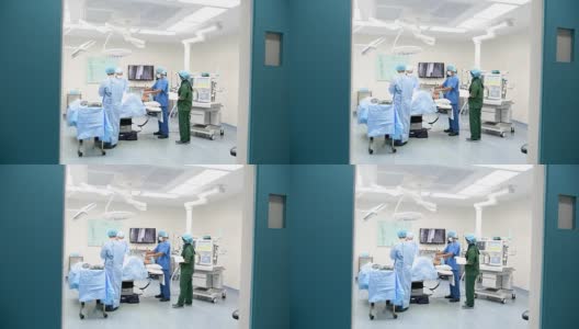 医疗顾问在病房给病人做手术高清在线视频素材下载