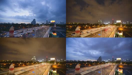 大邱市夜景时间循环高清在线视频素材下载