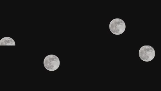 T/L延时视图的月亮通过天空高清在线视频素材下载