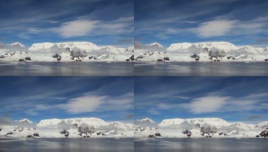 南极洲海岸线-全球变暖-冰的形成高清在线视频素材下载