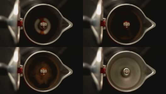 意大利咖啡壶煮咖啡高清在线视频素材下载