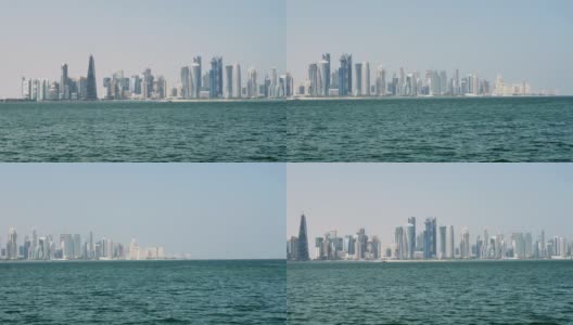 卡塔尔多哈市中心高清在线视频素材下载