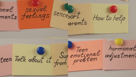 描述青少年情绪问题及其解决方案的词语，陈述高清在线视频素材下载