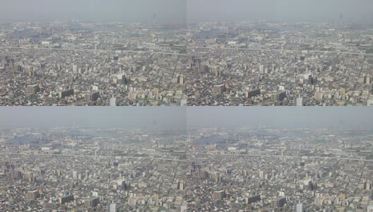 全景大阪的城市高清在线视频素材下载