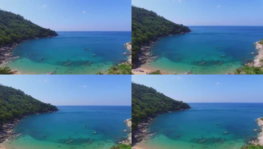 普吉岛隐秘的天堂海滩高清在线视频素材下载