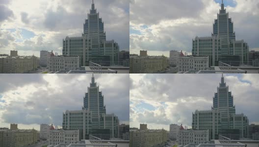 新的办公大楼在莫斯科市中心高清在线视频素材下载
