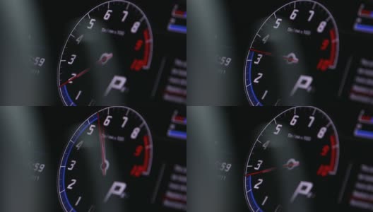 超级跑车速度表高清在线视频素材下载