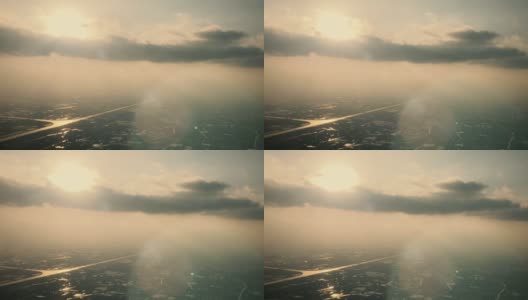 飞越浦东-上海-中国的大智河运河高清在线视频素材下载