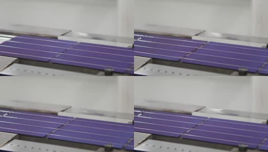 太阳能电池板生产线高清在线视频素材下载