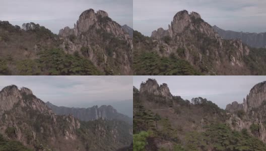 黄山紫云峰全景，被称为黄山，中国安徽高清在线视频素材下载