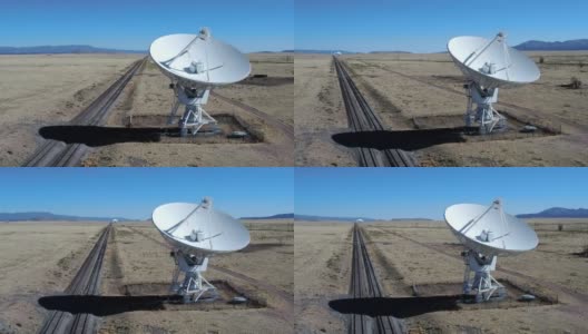 新墨西哥州的巨型射电望远镜阵列是用于射电天文学的巨型射电望远镜，用于研究来自外太空的天体和无线电波高清在线视频素材下载