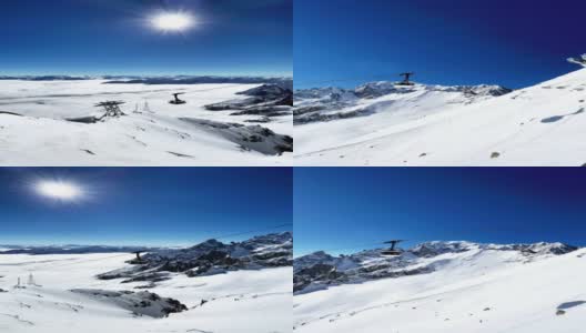 意大利的阿尔卑斯山在courmayeur高清在线视频素材下载