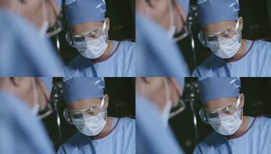 在手术室工作的外科医生高清在线视频素材下载