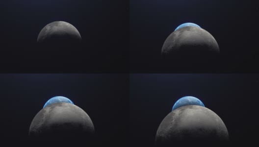 月亮和地球高清在线视频素材下载