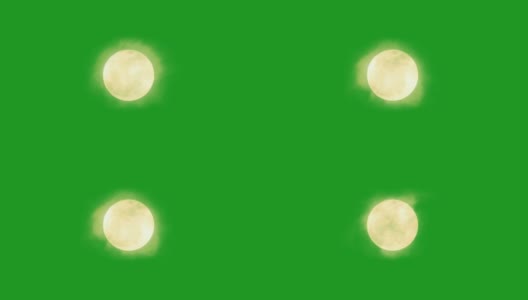 月光运动图形与绿色屏幕背景高清在线视频素材下载