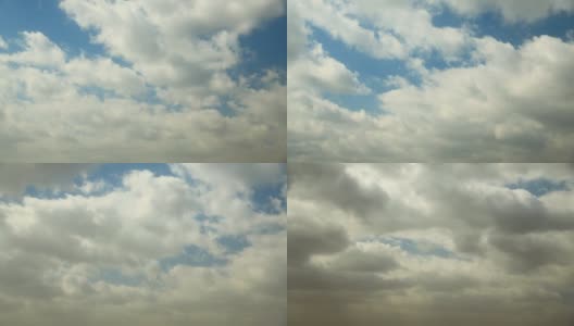 春天的沙尘暴。尘云。灰色，灰色，乌云密布的天空。自然背景。天空在下雨。雨天天空延时全高清高清在线视频素材下载